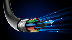 Figure 5. Application of polystyrene fibers to optical fibers