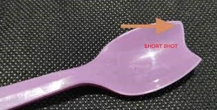 Short shot defect in injection molding